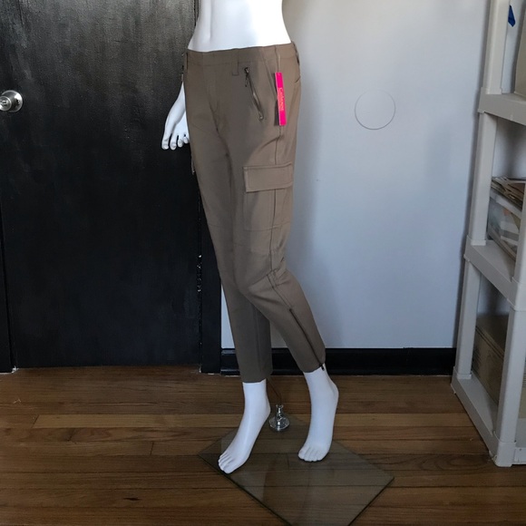 Catherine Malandrino Khaki Cargo Skinny Pants 4 - Picture 2 of 8